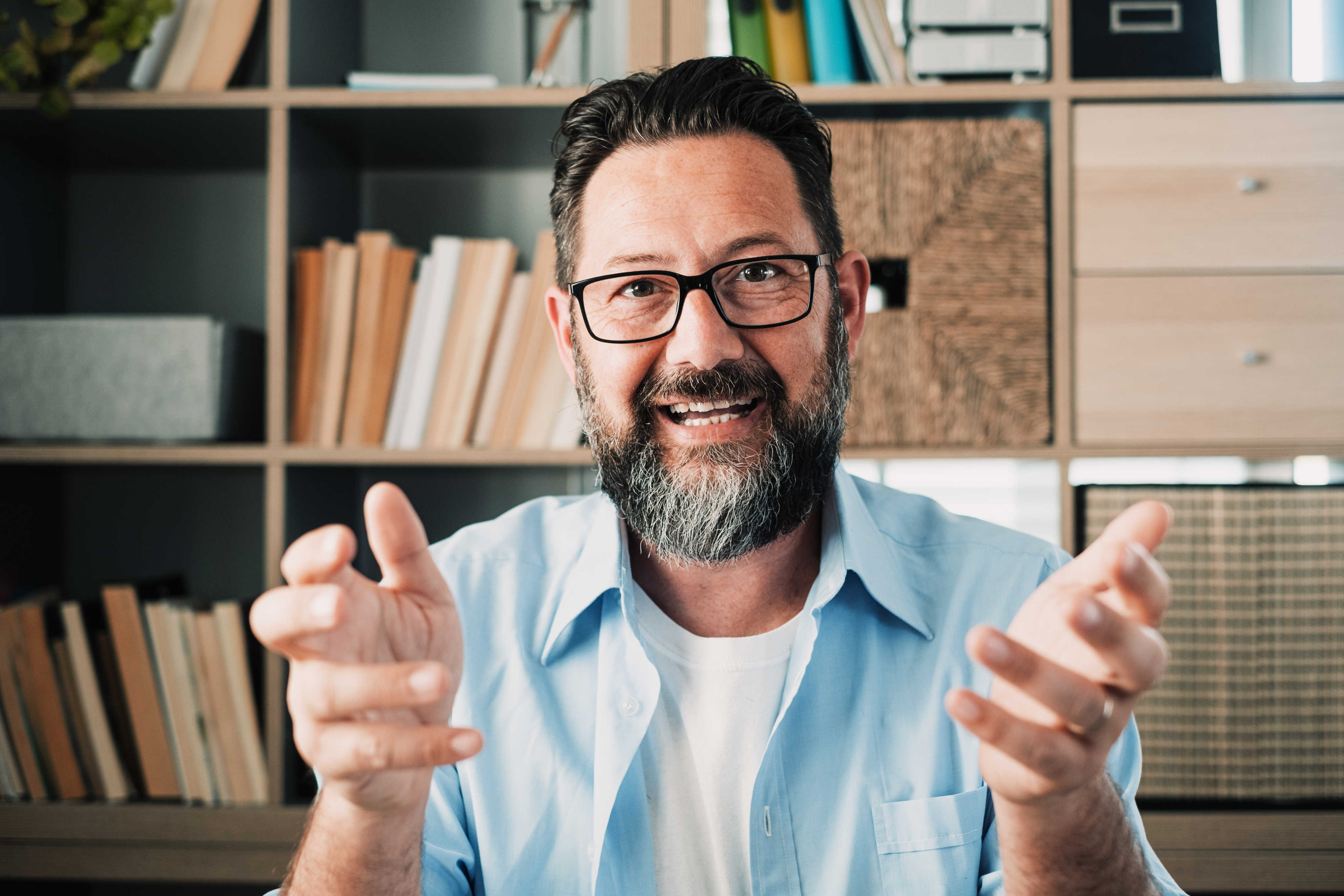 Instructor leading a live online session